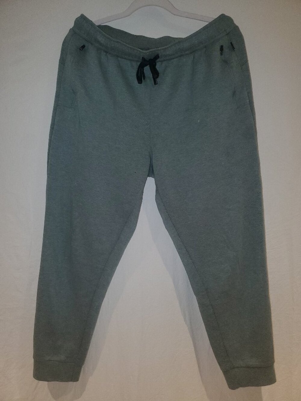 Balance Collection Green Sweatpants Zip Pockets Size Large